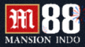 Logo resmi M88 Indonesia dengan warna oranye dan biru